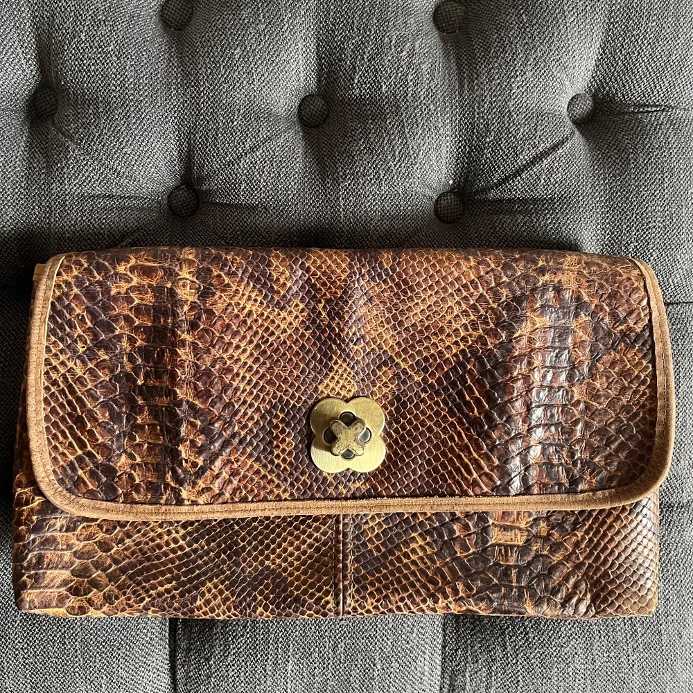 Leather clutch
